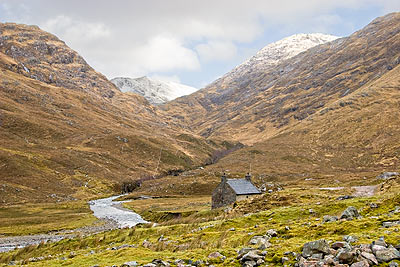 The head of Glen Lichd where the path gets a little more difficult