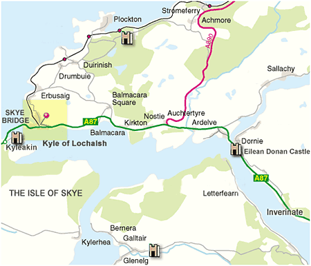 Map of Kyle of Lochalsh