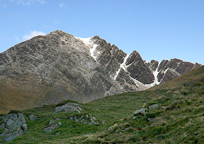 Hills on the Five Sisters side of the track