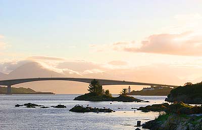 Skye Bridge at dusk