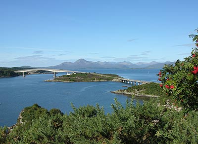 Skye Bridge from the top of Kyle of Lochalsh